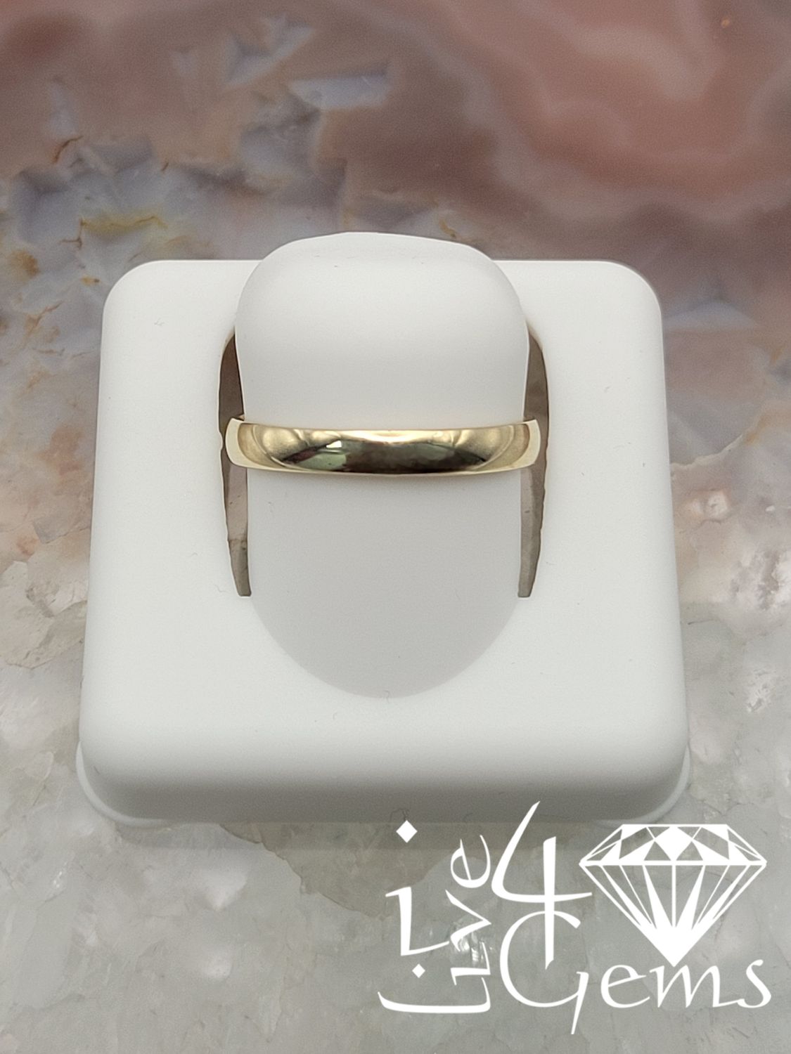 10kt Yellow G 3mm Regular Fit Band Size 6