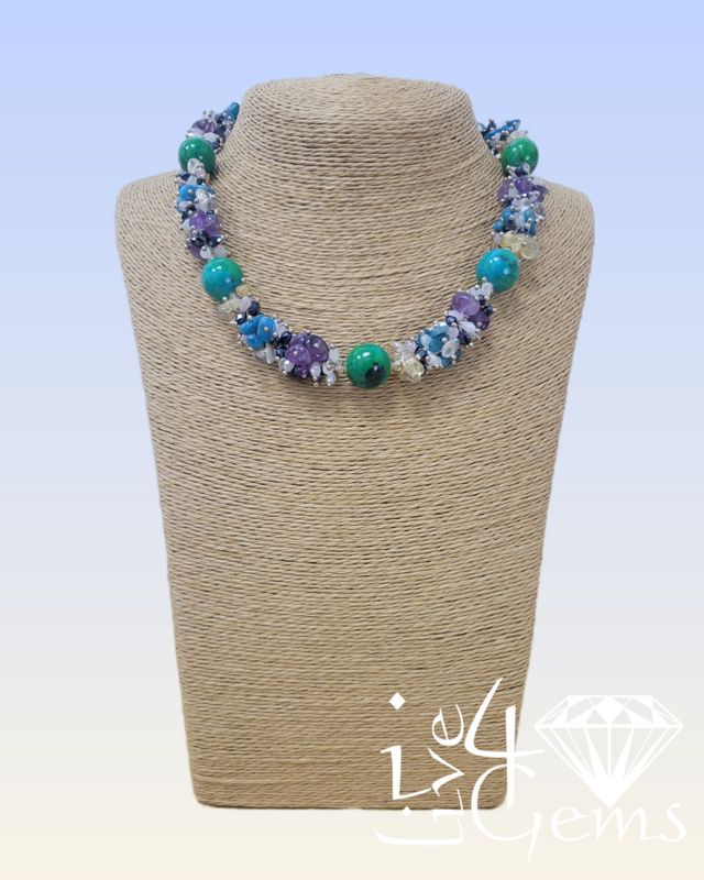 17.5&quot; Azurite Gemstone Necklace