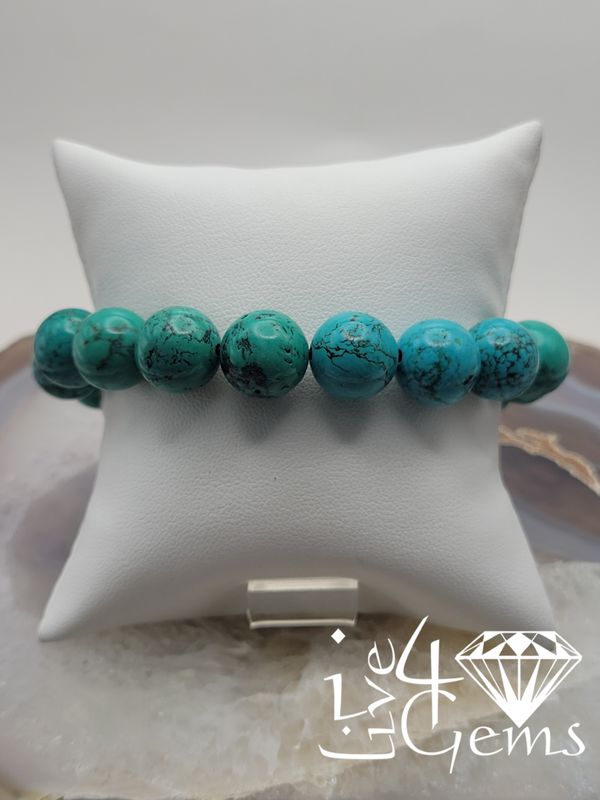 Magnesite Turquoise Gemstone Bracelet