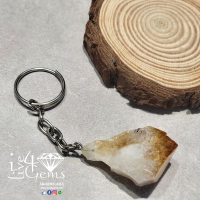 Crystal Gemstone Keychain