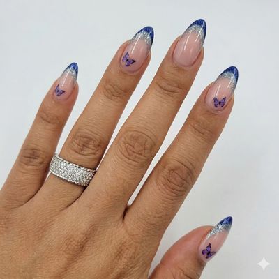 Moissanite Silver Band