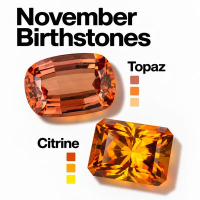 November Birthstone : Citrine and Yellow Topaz