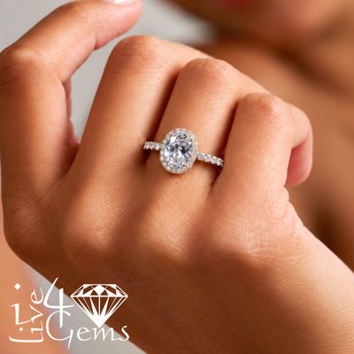 Gold 10kt Engagement CZ Ring