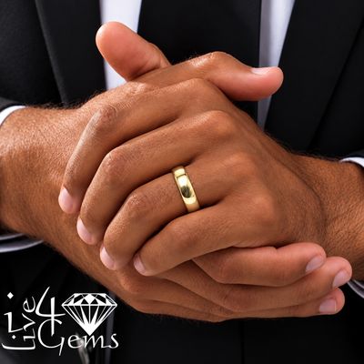 10kt Gold Regular Fit Band
