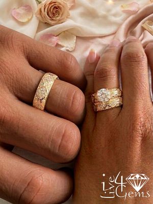 Cubic Zirconia His and Her Sets