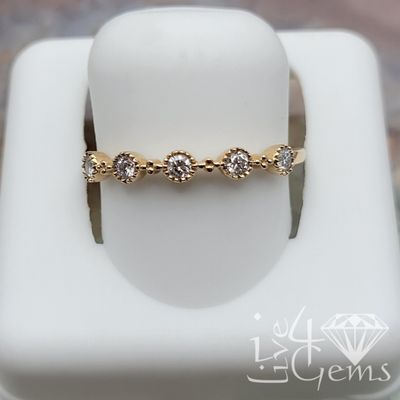 10kt 1/6ctw Round Diamond Stackable Band