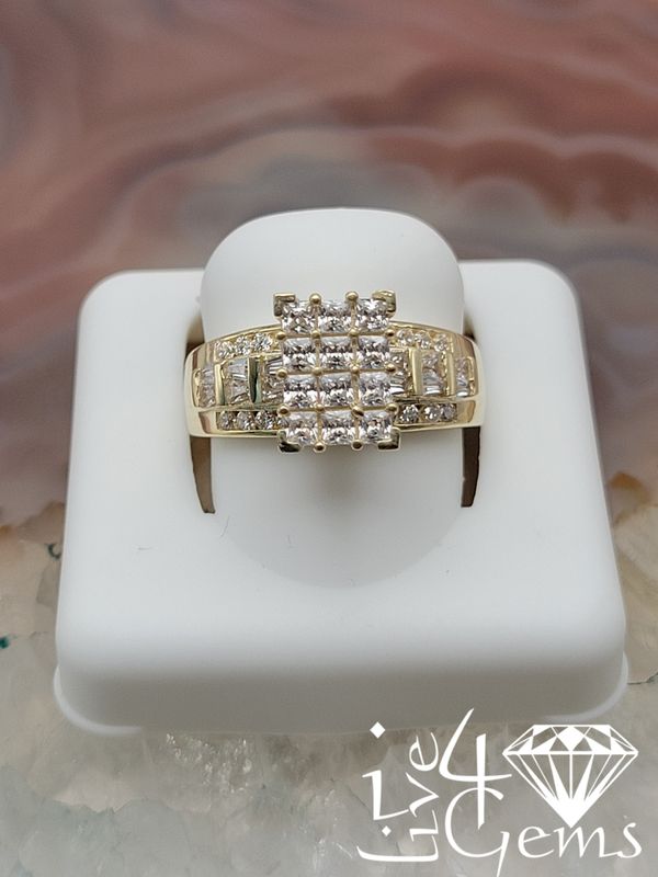 10kt Dream CZ Square Ring S7.5