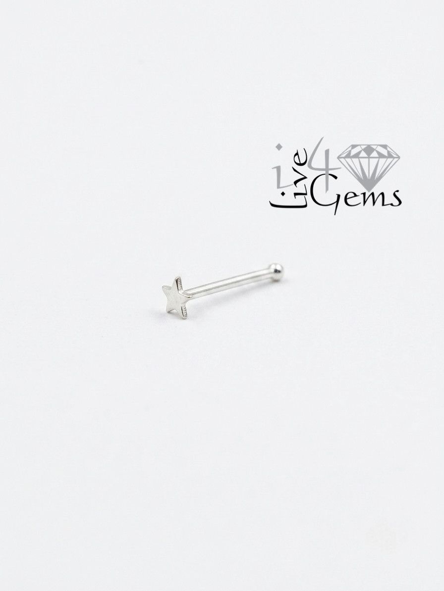 Silver Nose Stud Star