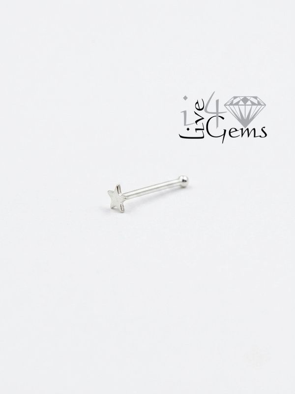 Silver Nose Stud Star