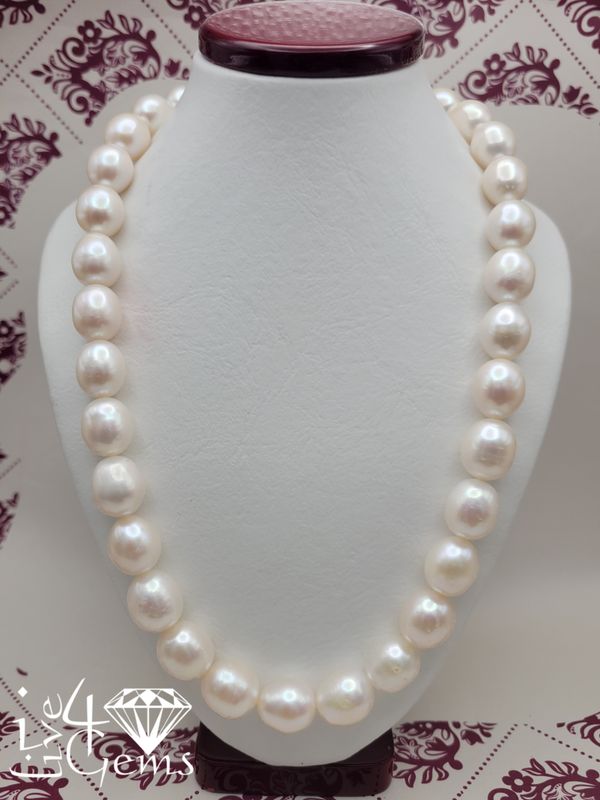 14kty 12mm Pearl Necklace