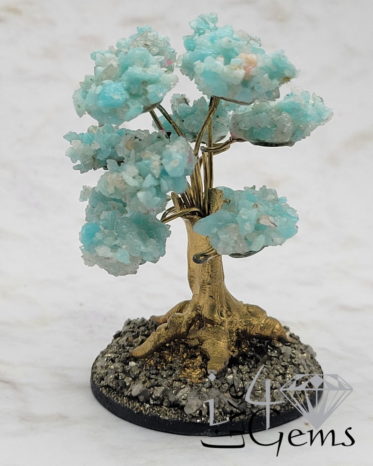 Gemstone Bonsai Tree Amazonite Small