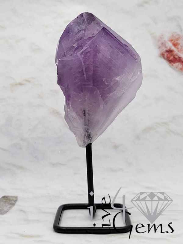 Amethyst Crystal on Metal Stand