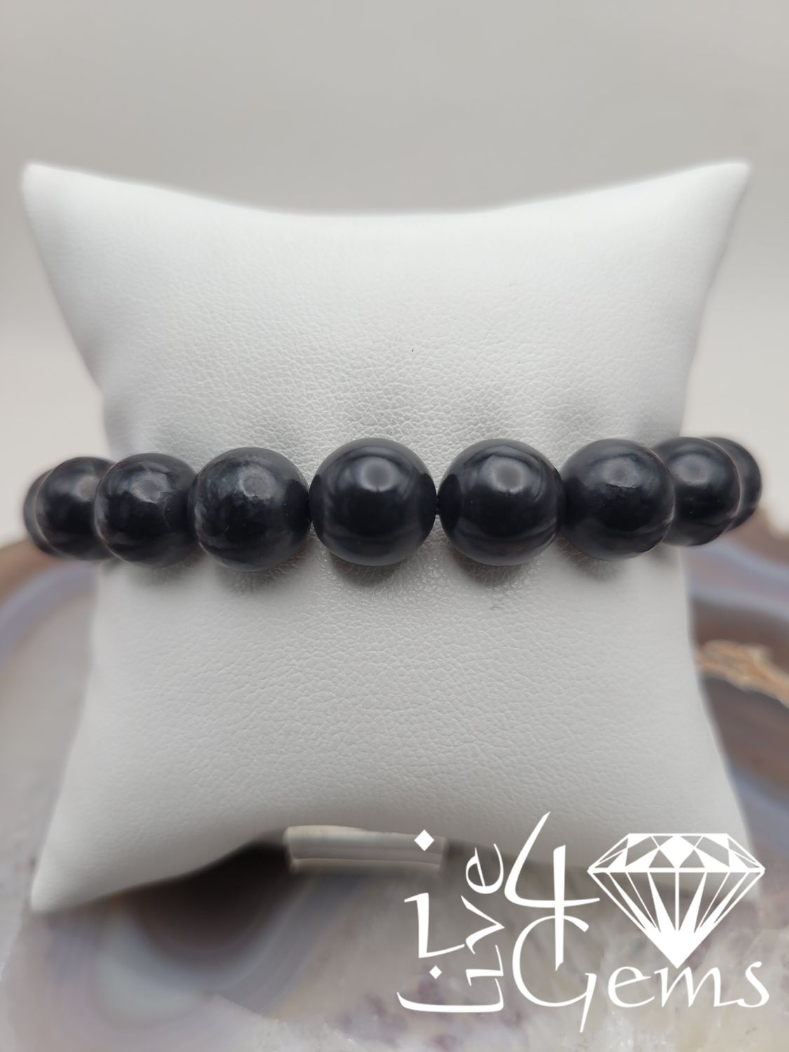 Shungite 10mm Gemstone Bracelet