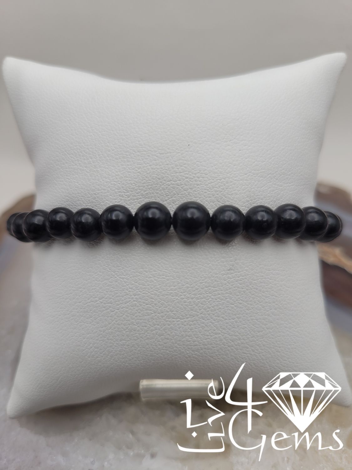 Shungite 6mm Gemstone Bracelet
