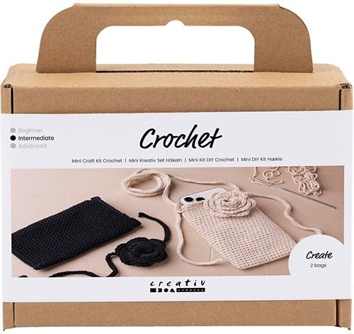 CC Mini Hobbyset Haken 2 Tassen met Roos