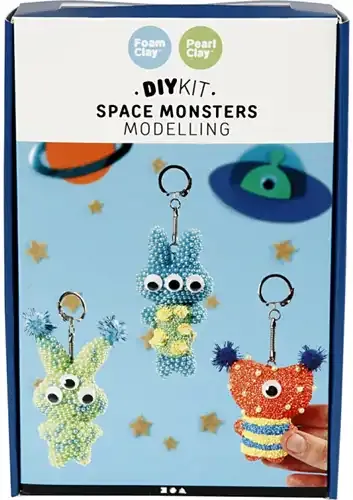 CC DIY Kit Space Monsters Sleutelhangers