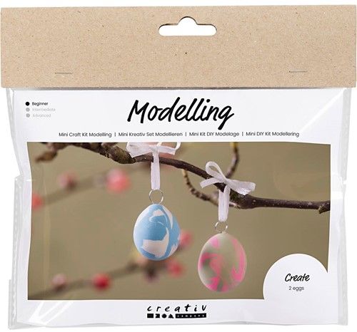 Mini Hobbyset Boetseren 2 Gemarmerde Eieren
