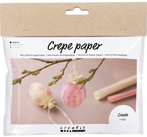 CC Mini Hobbyset Crêpepapier 2 Eieren