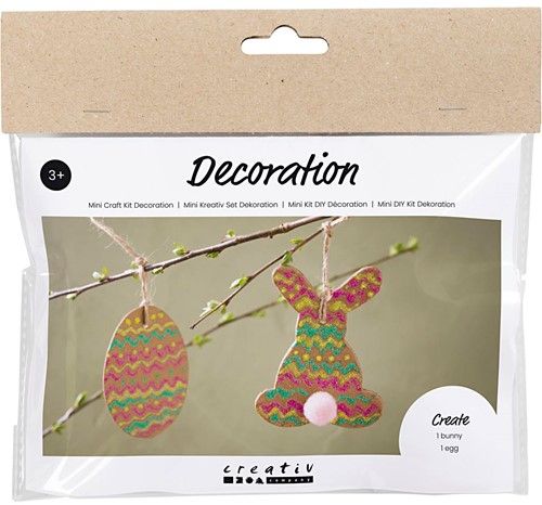 CC Mini Hobbyset Decoratie Ei en Konijn