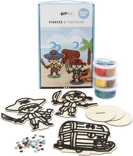 Foam Clay DIY Kit Piraten Figuren