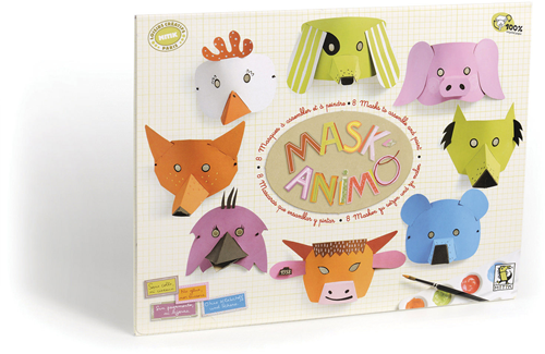 Aladine Dieren Maskers Set 8 stuks