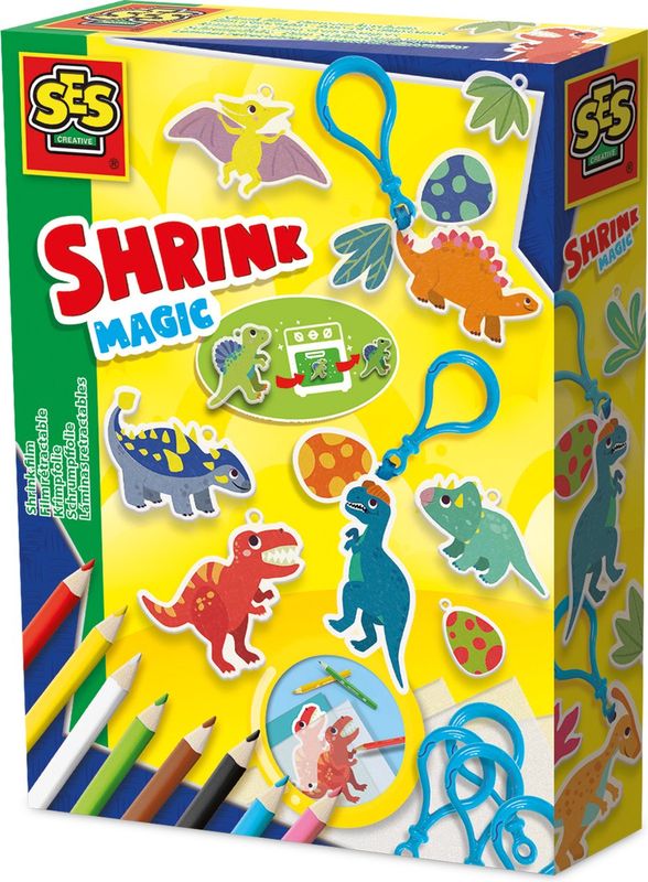 Ses Krimpfolie - Dino sleutelhangers