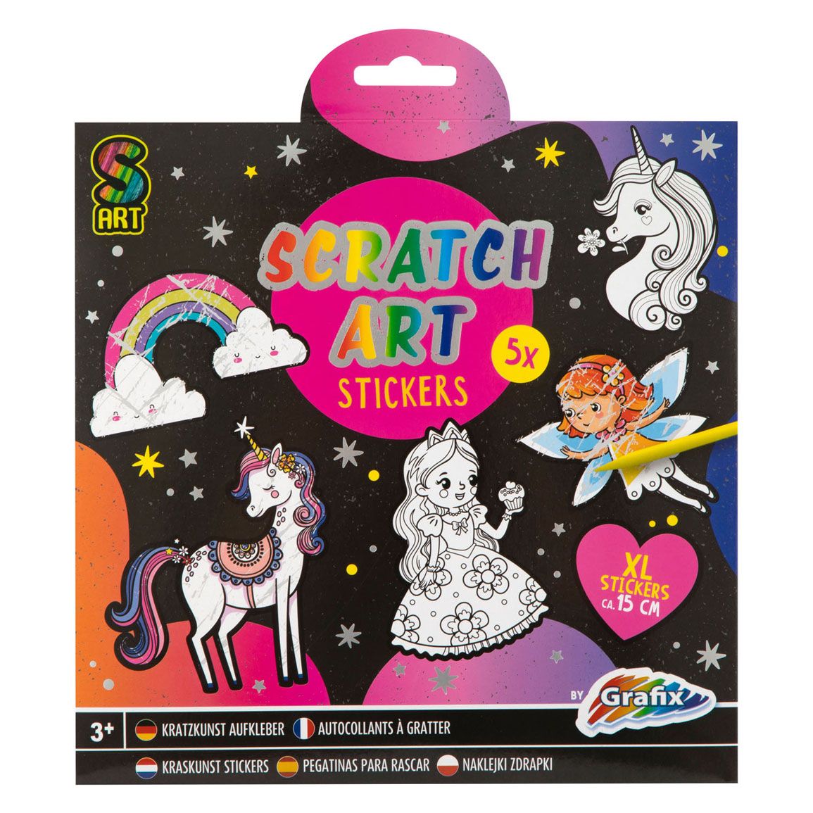 Kraskunst Stickers - Fantasiewereld