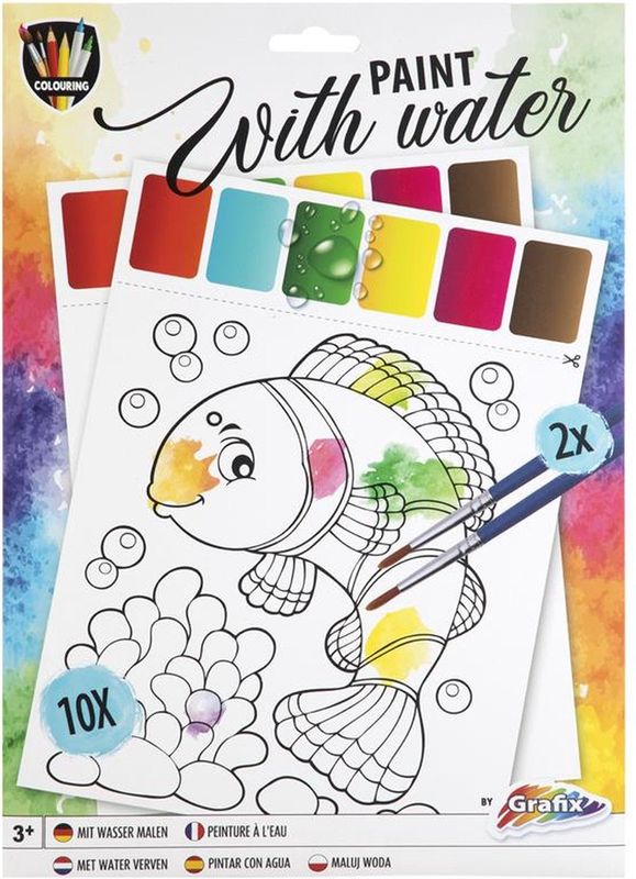 Grafix Verven met water 10 vel