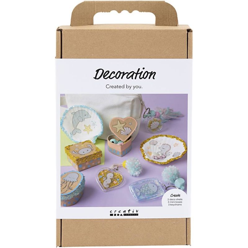CC Hobbyset Decoratie, Dozen, Schelpen, Sleutelhangers, Pastelkleuren