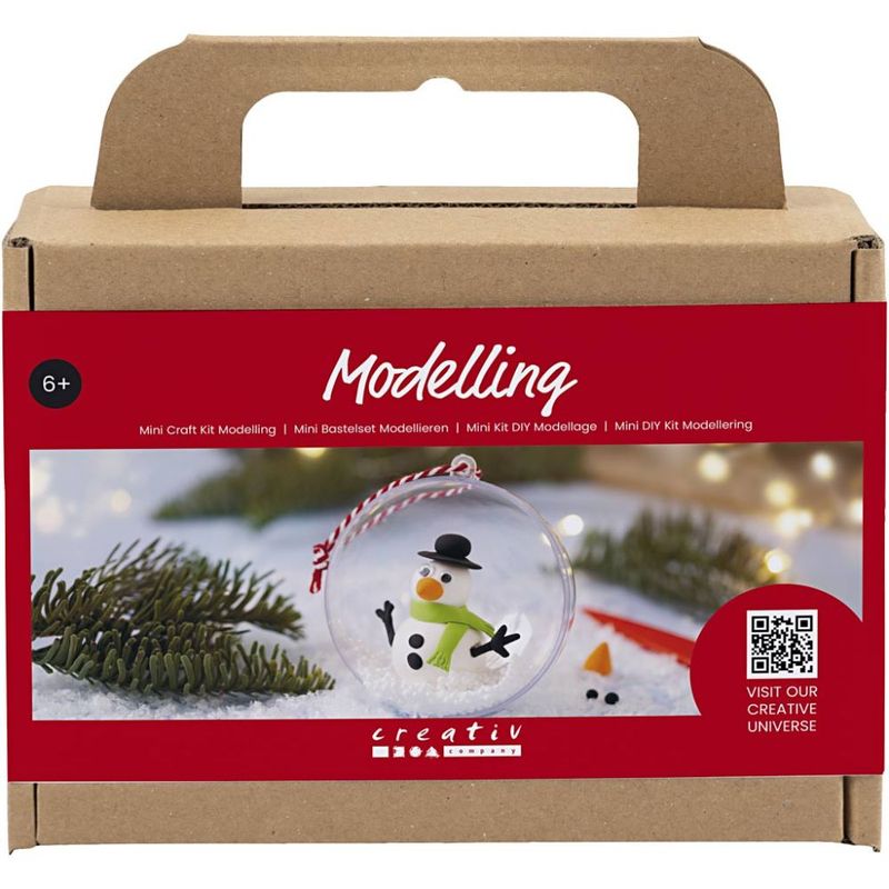 CC Mini Hobbyset Boetseren Kerstbal Sneeuwpop