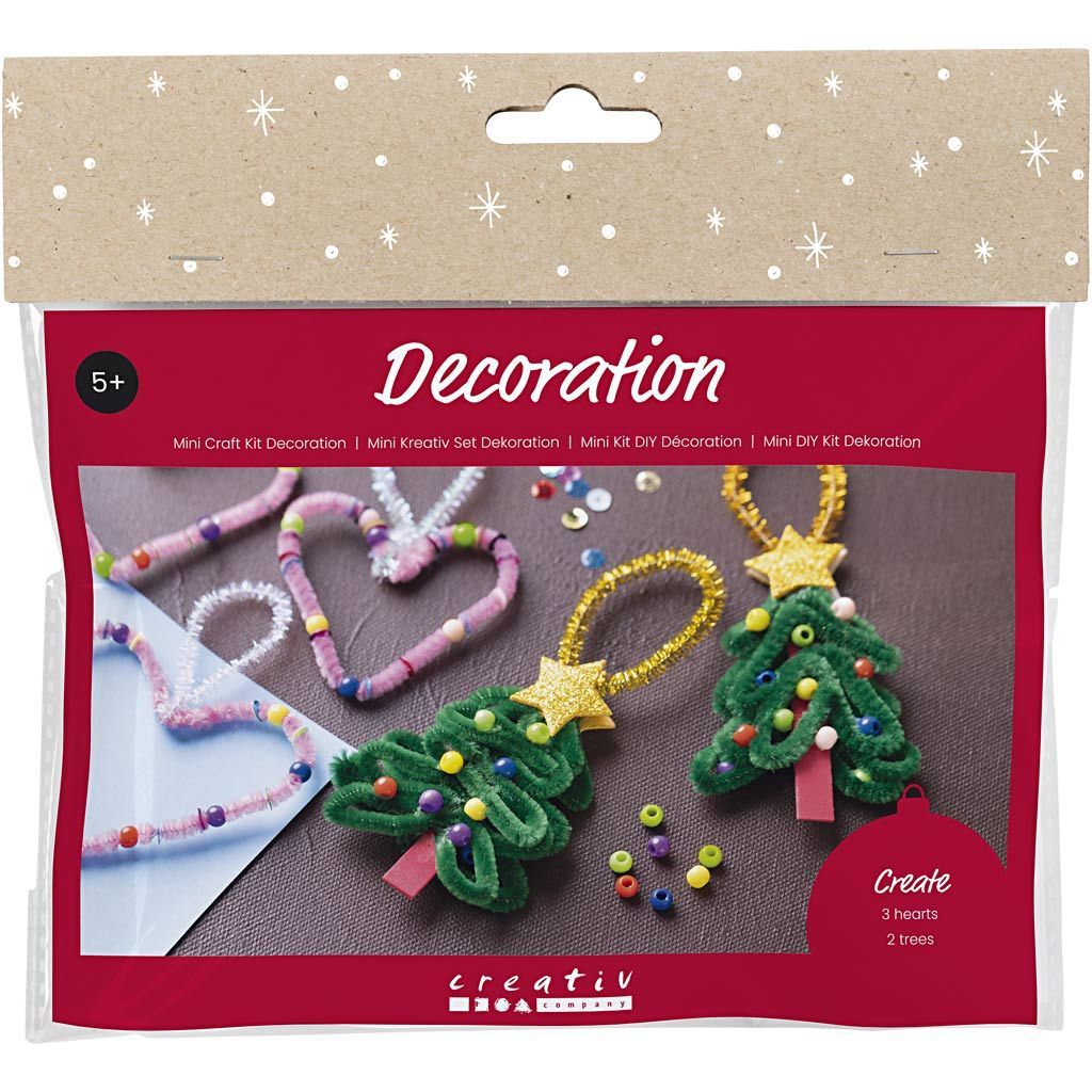 CC Mini Hobbyset Decoratie Hartjes en Kerstbomen