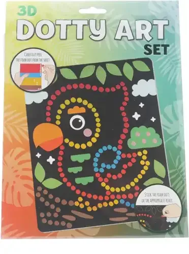 3D Dotty Art Set Papegaai