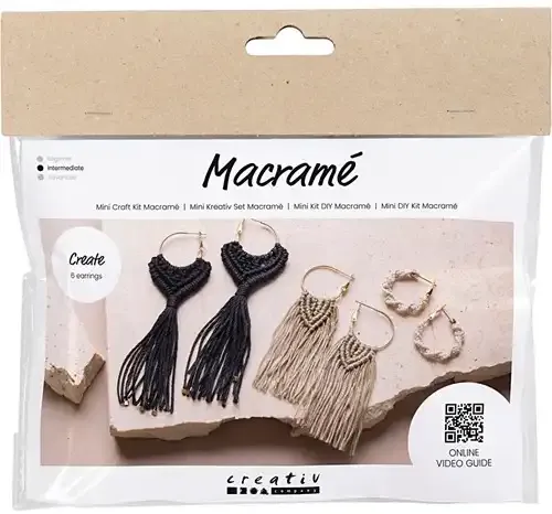CC Mini Hobbyset Macramé 3 sets Oorbellen