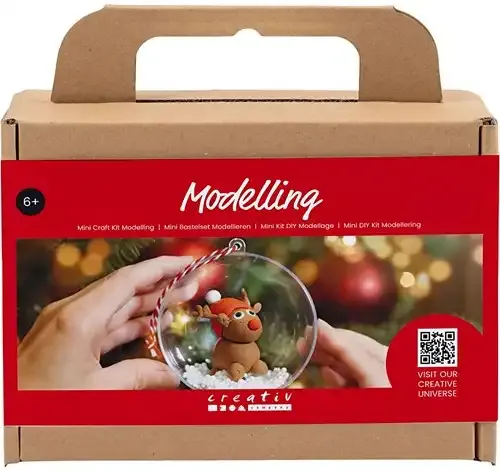 CC Mini Hobbyset Boetseren Kerstbal Rendier