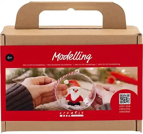 CC Mini Hobbyset Boetseren Kerstbal Kerstman