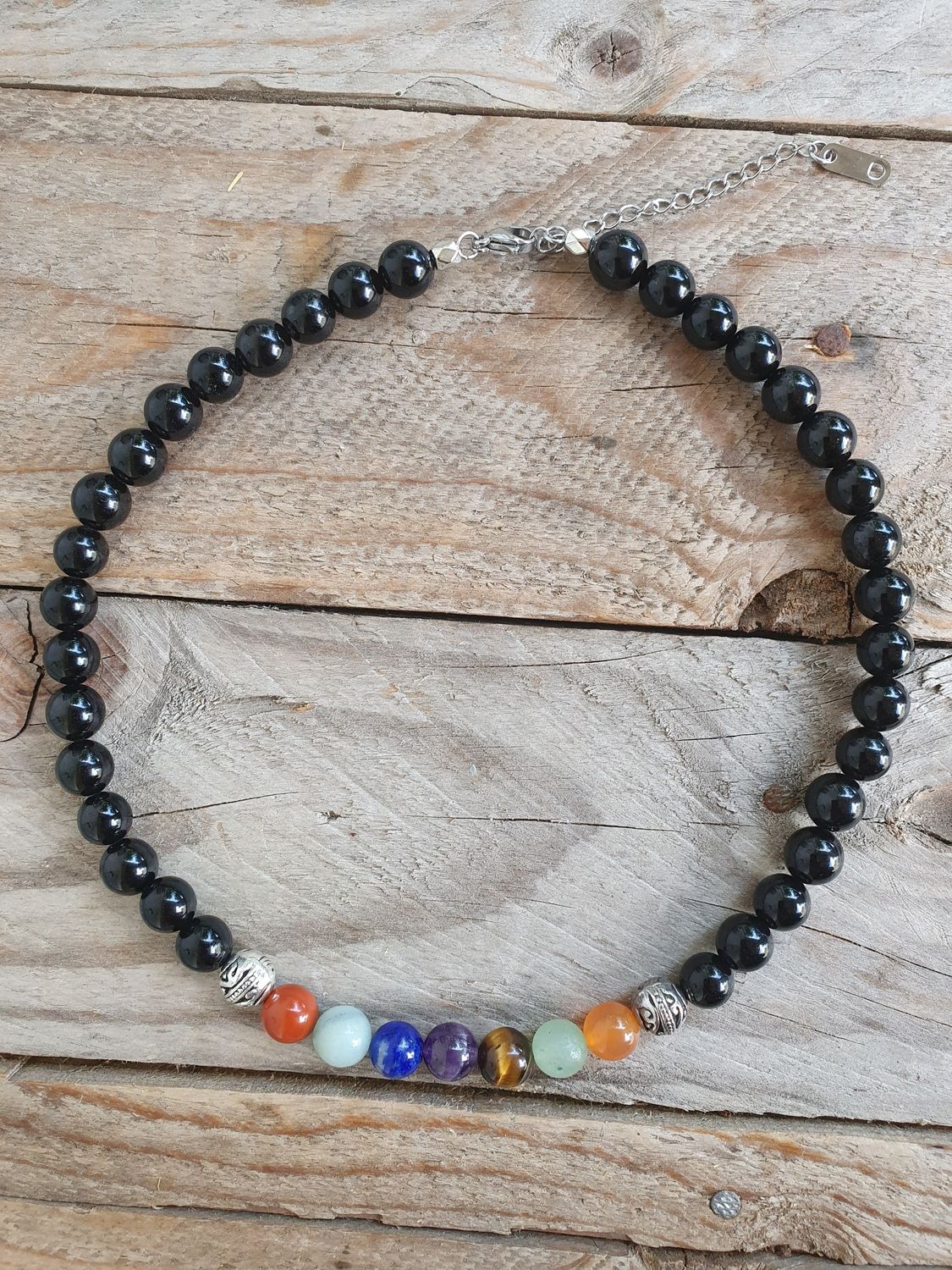 Collier Ras-de-cou 7 Chakras 8MM