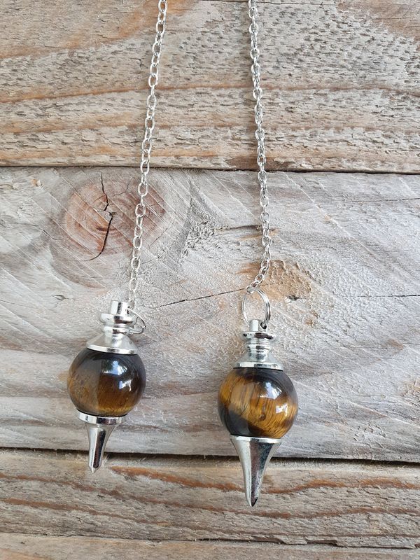 Pendule Boule Oeil de Tigre