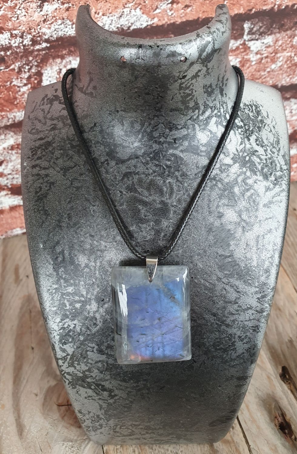 Pendentif Rectangulaire Labradorite Modele A