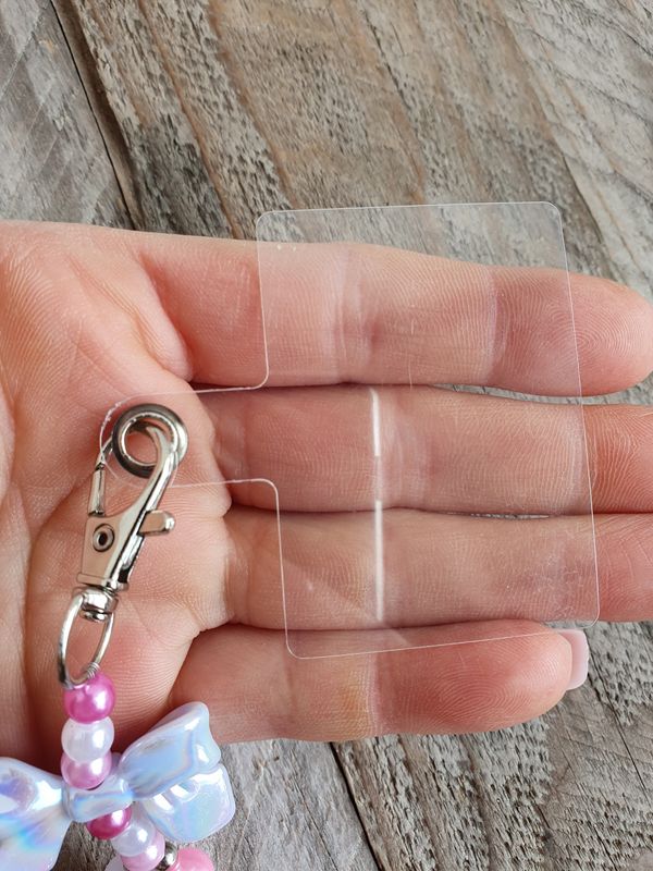 Attache Transparente pour Dragonne Téléphone Mousqueton 