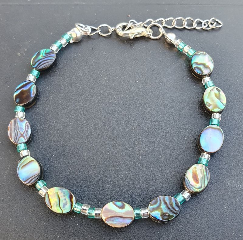 Bracelet Nacre Ormeaux Ovale 6*8mm