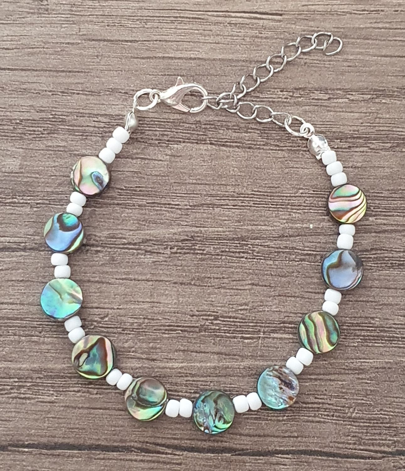 Bracelet Nacre Ormeaux Rond  8mm