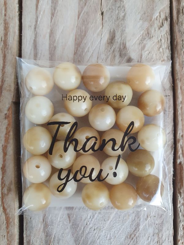 30g GRAINE DE BODHI OCRE ( env 24 perles )
