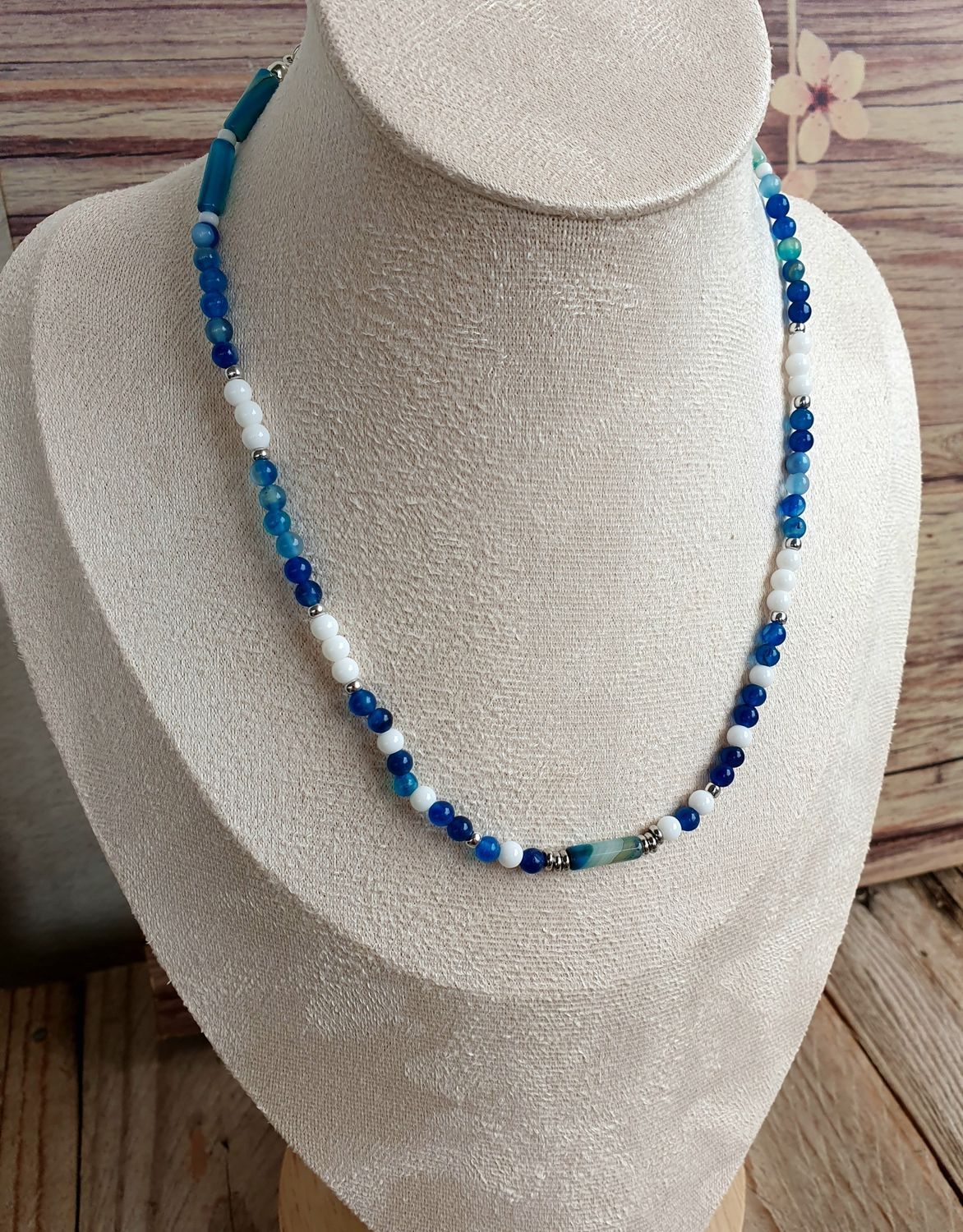 Collier Caraïbes Pierre Naturelle 4MM