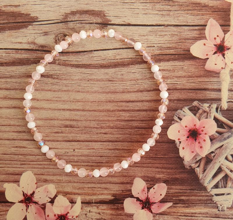 Bracelet de Cheville Easy Quartz Rose