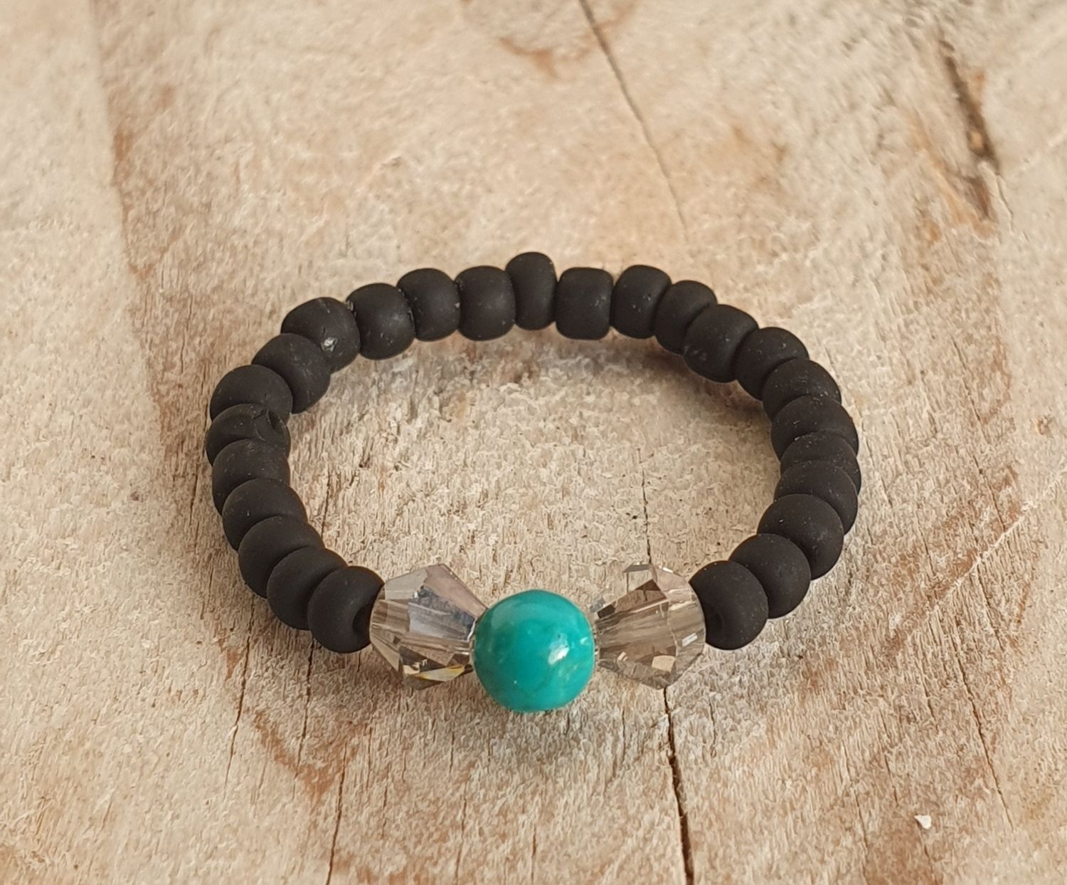 Bague Extensible Turquoise Naturelle