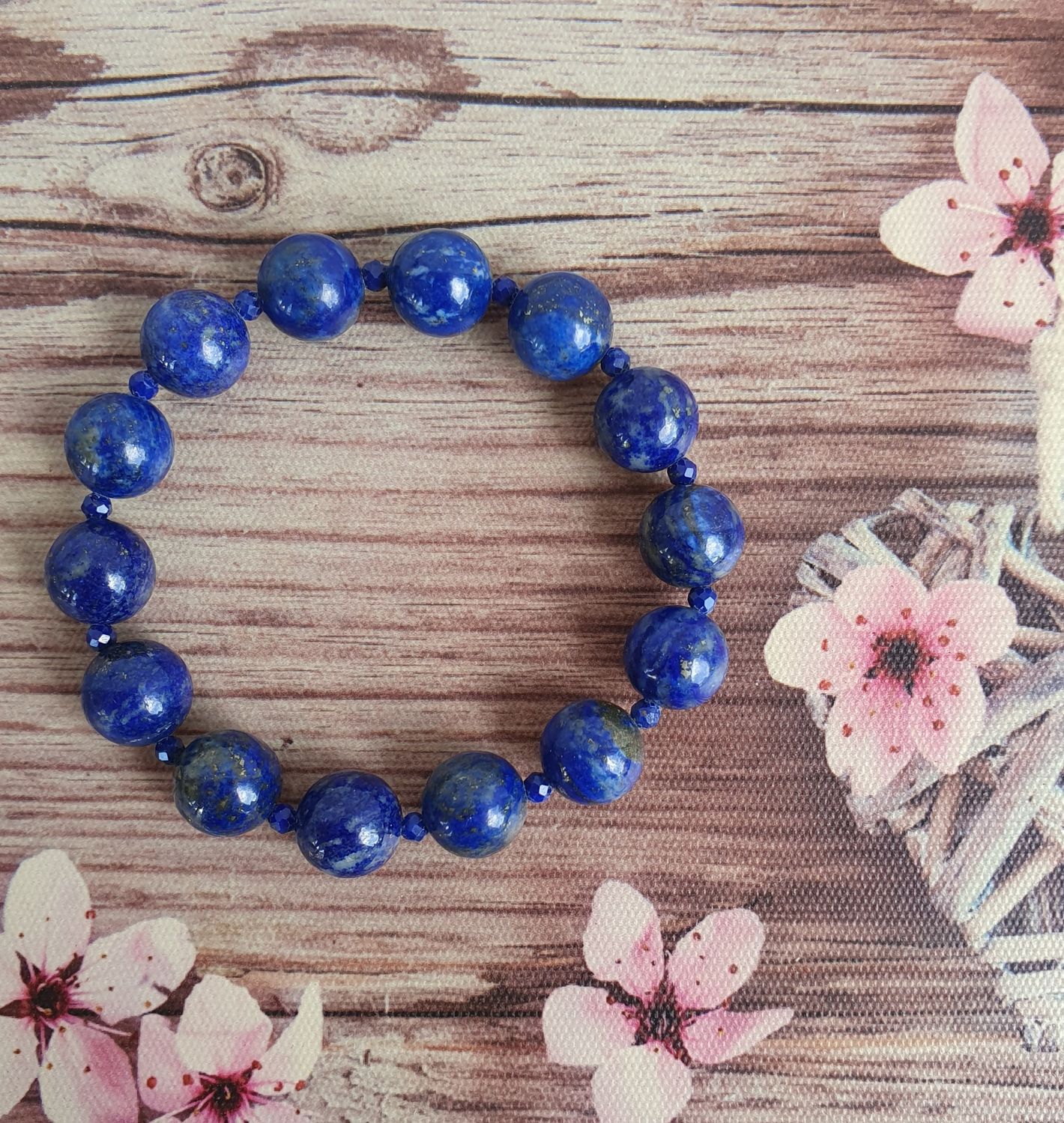 Bracelet 10mm Lapis Lazuli