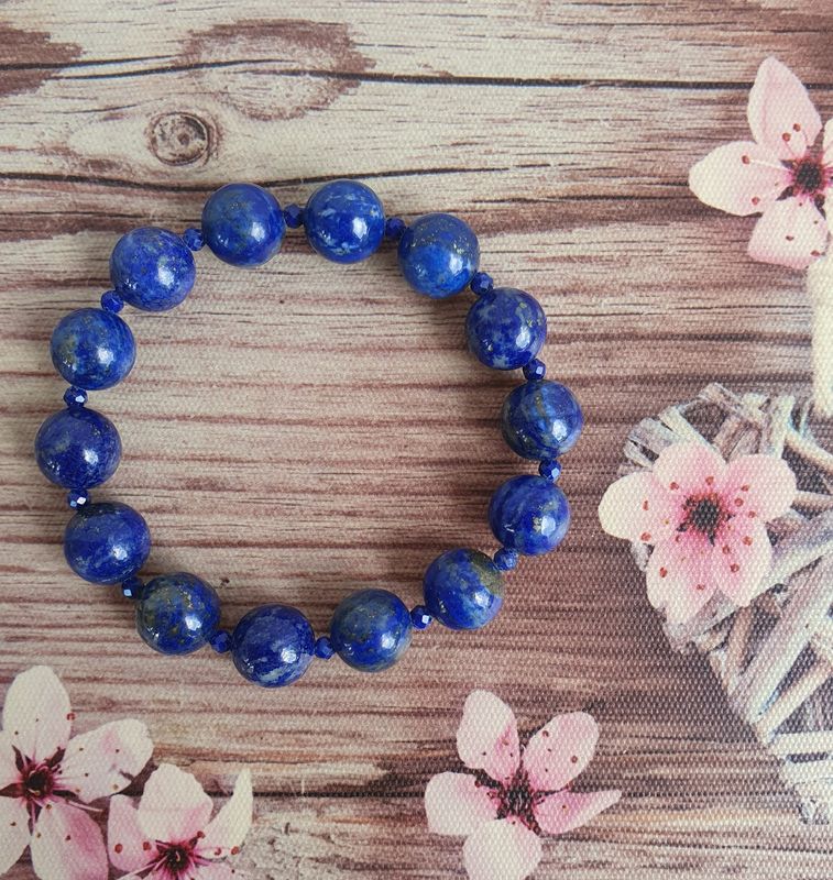 Bracelet 10mm Lapis Lazuli
