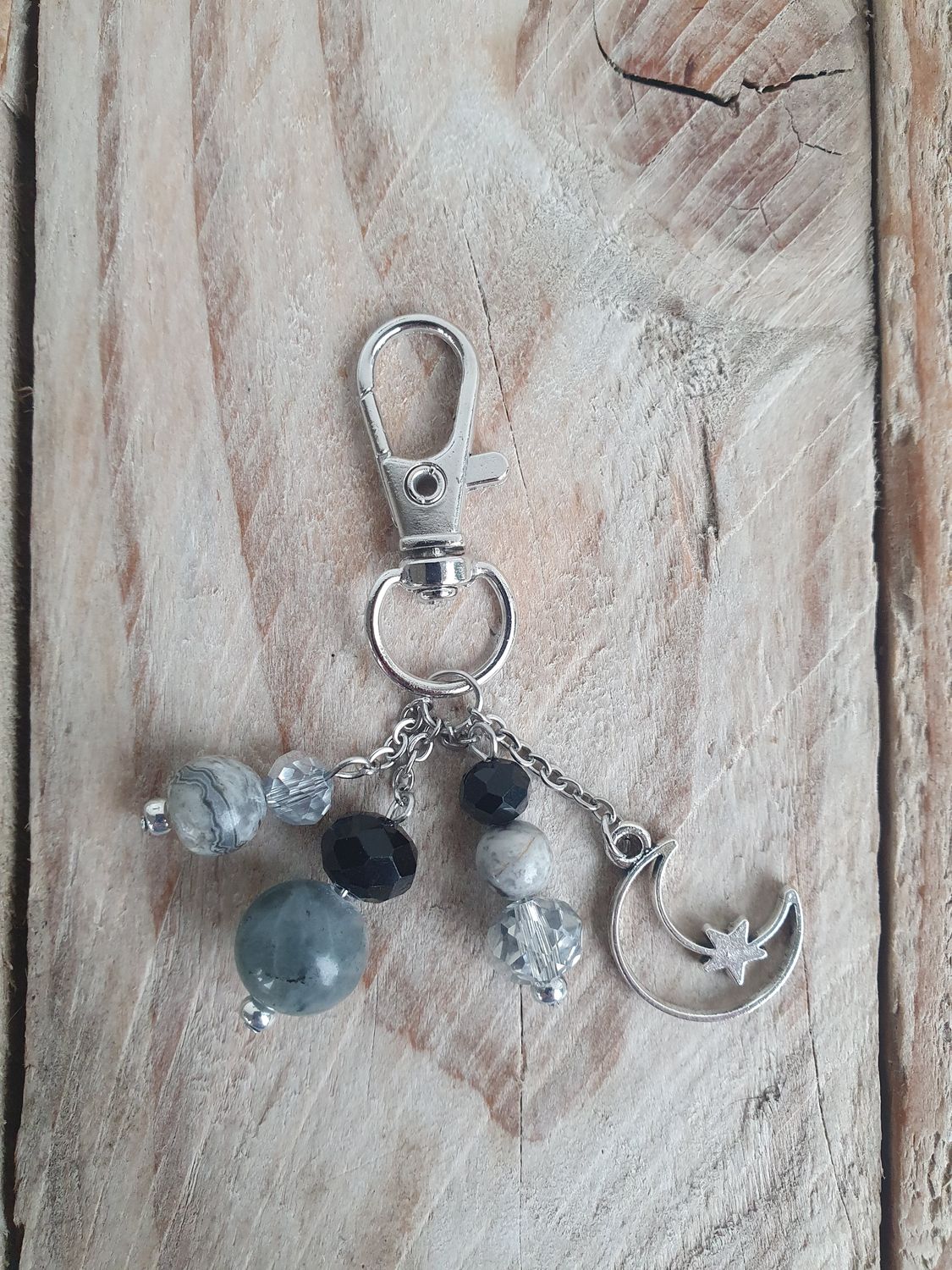 Bijoux de sac automne Gris