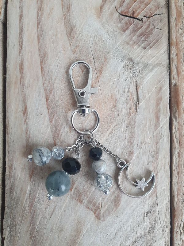 Bijoux de sac automne Gris