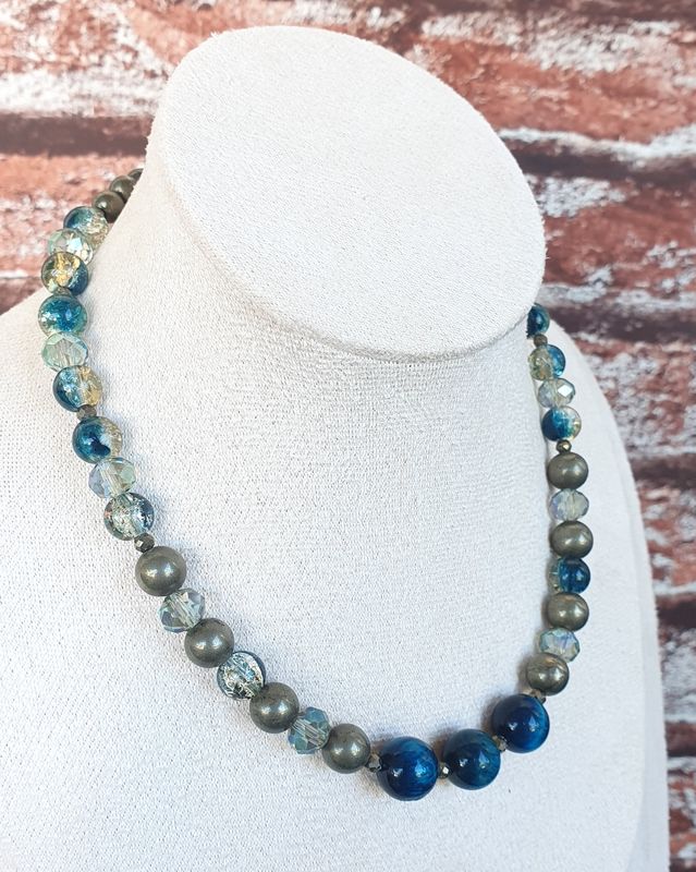 Collier Blue Lagoon Ras de cou